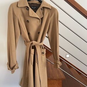 Camel Massimo Dutti coat